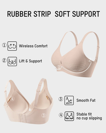 Plunge Bra with Cut-Out Detail & Smooth Seamless Cups