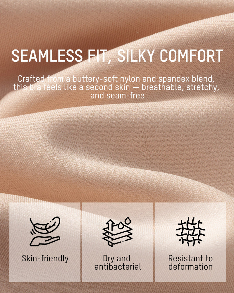 Plunge Bra with Cut-Out Detail & Smooth Seamless Cups
