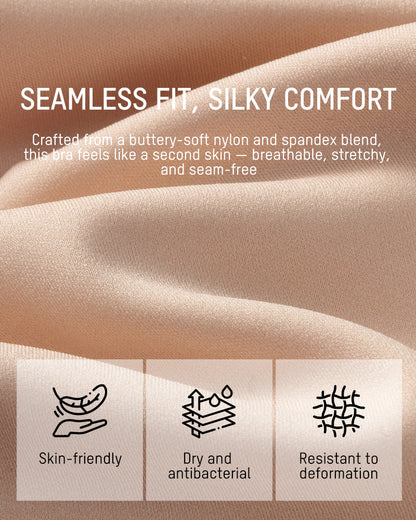Plunge Bra with Cut-Out Detail & Smooth Seamless Cups