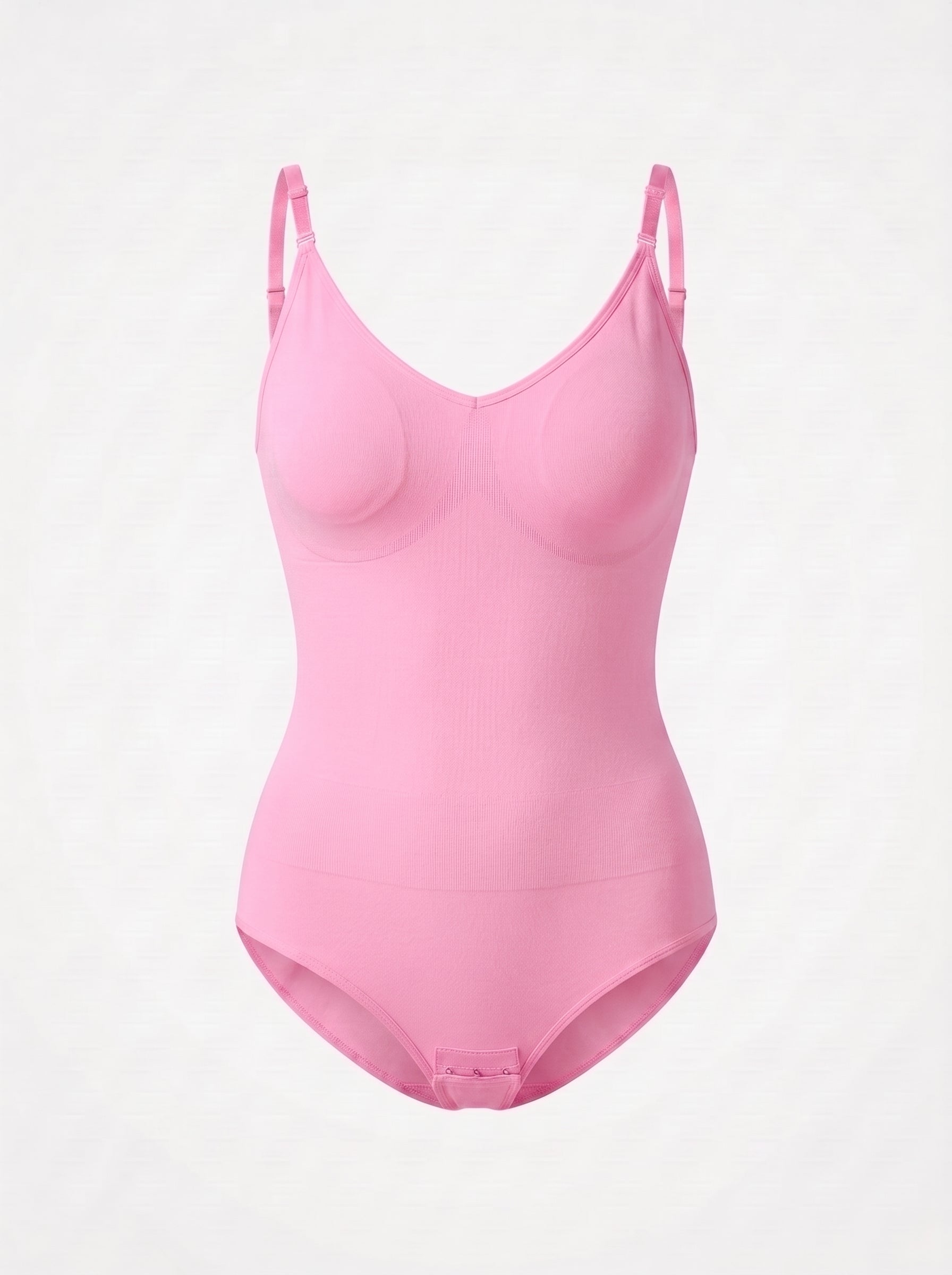 Seamless Smoothing Bodysuit with Thong Back & Snap Closure