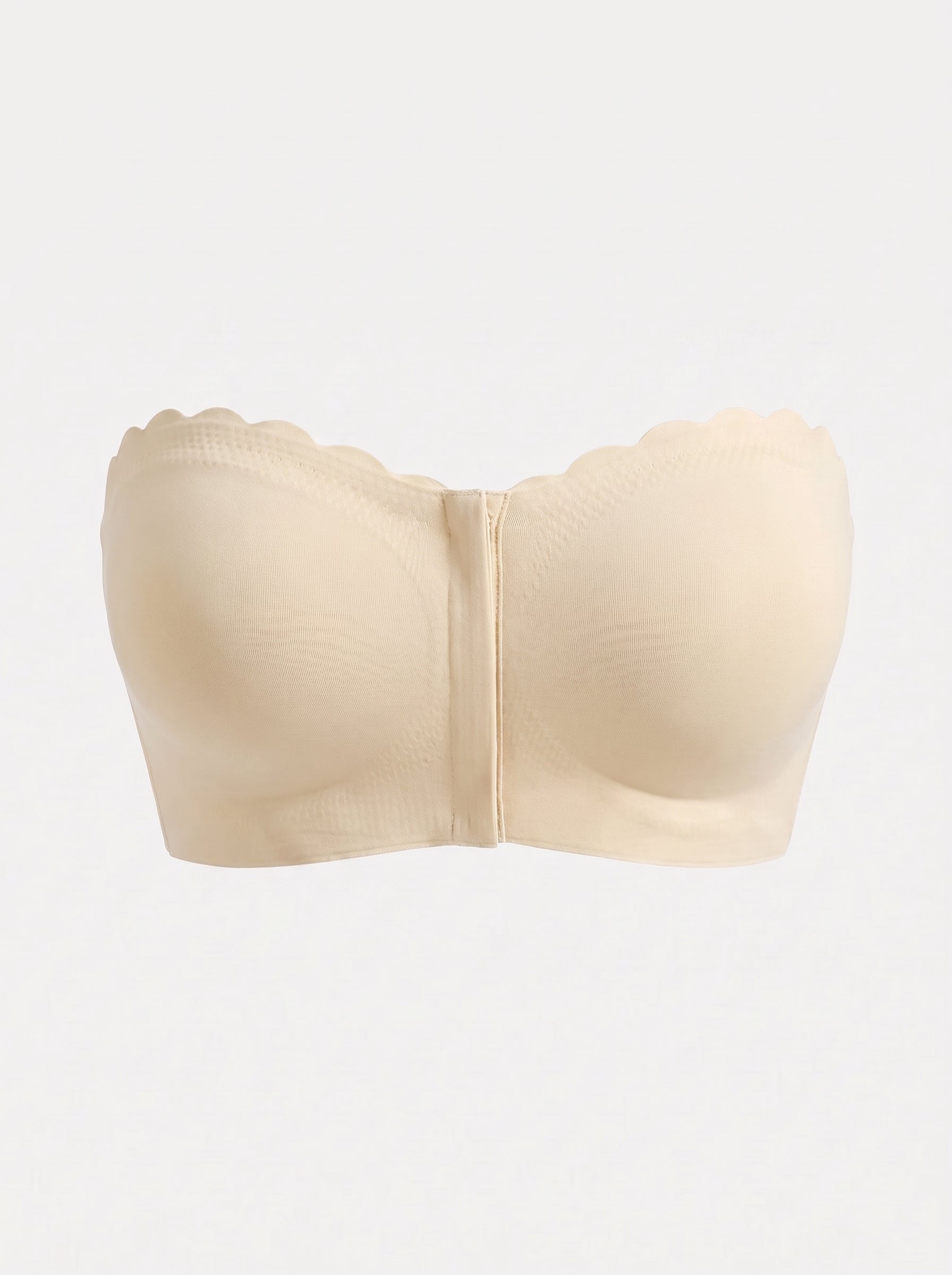 Strapless Push-Up Bra with Front Closure Support
