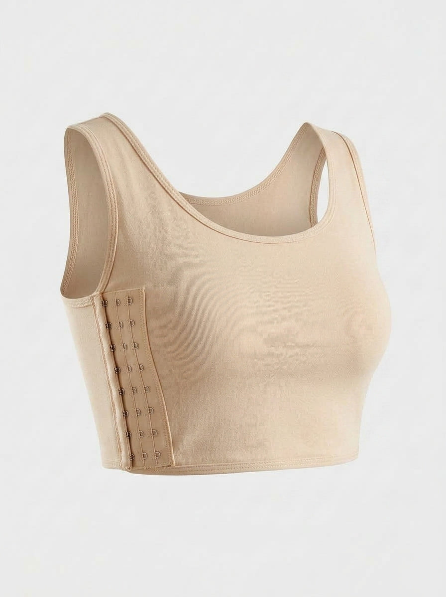 Wire-Free Longline Bralette with Front Hook Closure