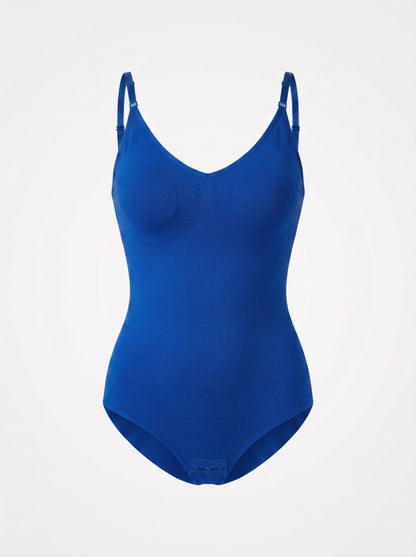 Seamless Smoothing Bodysuit with Thong Back & Snap Closure