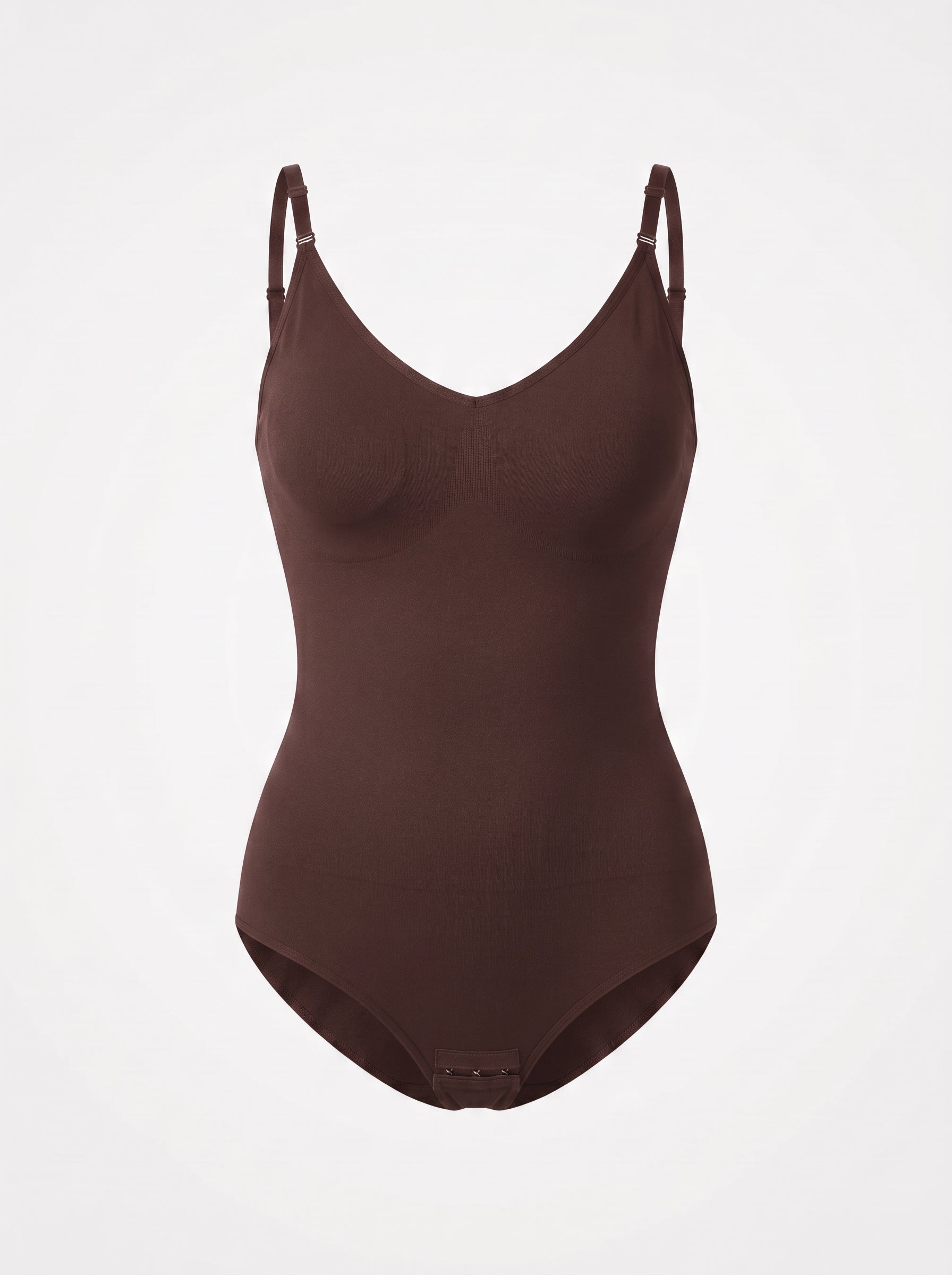 Seamless Smoothing Bodysuit with Thong Back & Snap Closure