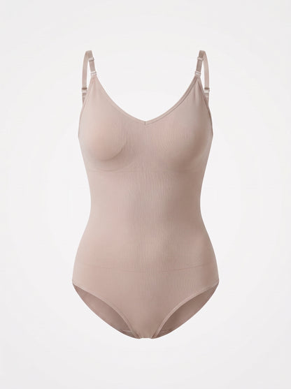 Seamless Smoothing Bodysuit with Thong Back & Snap Closure