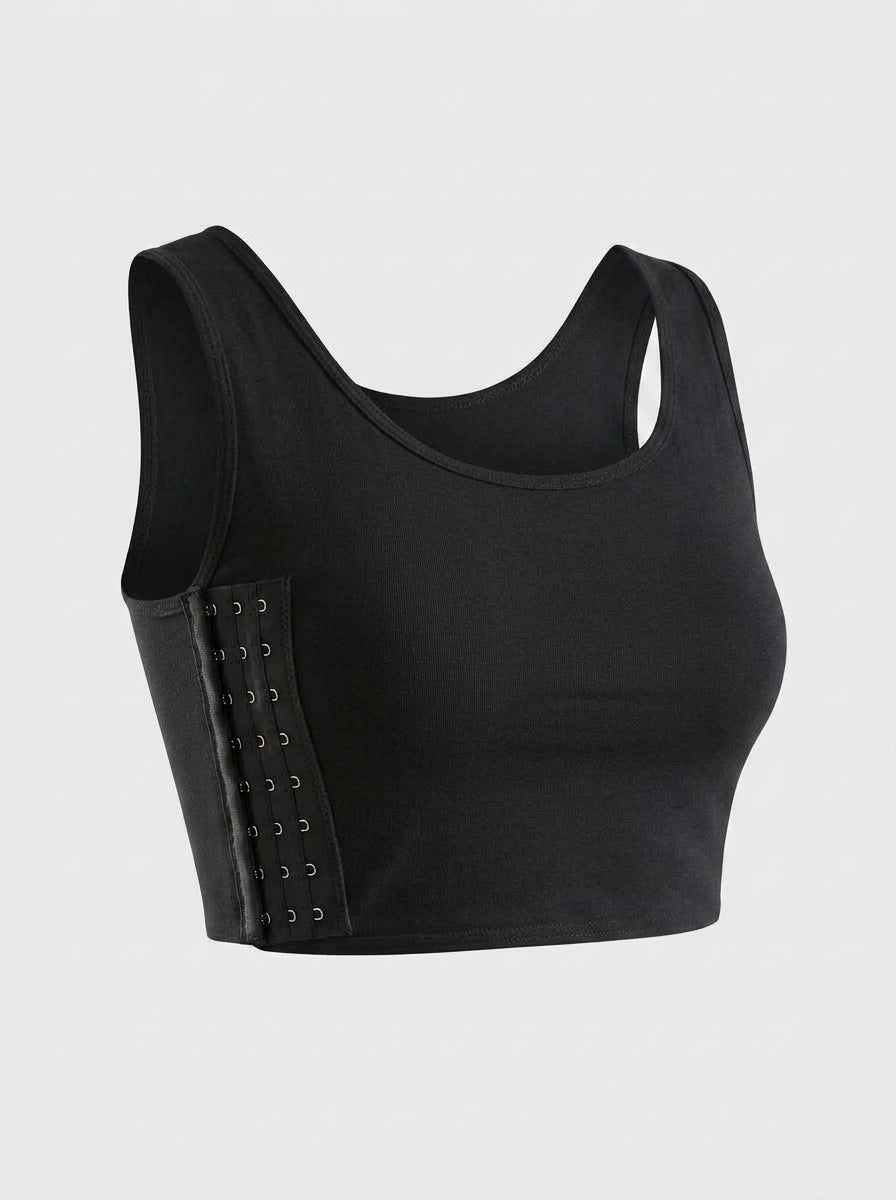 Wire-Free Longline Bralette with Front Hook Closure