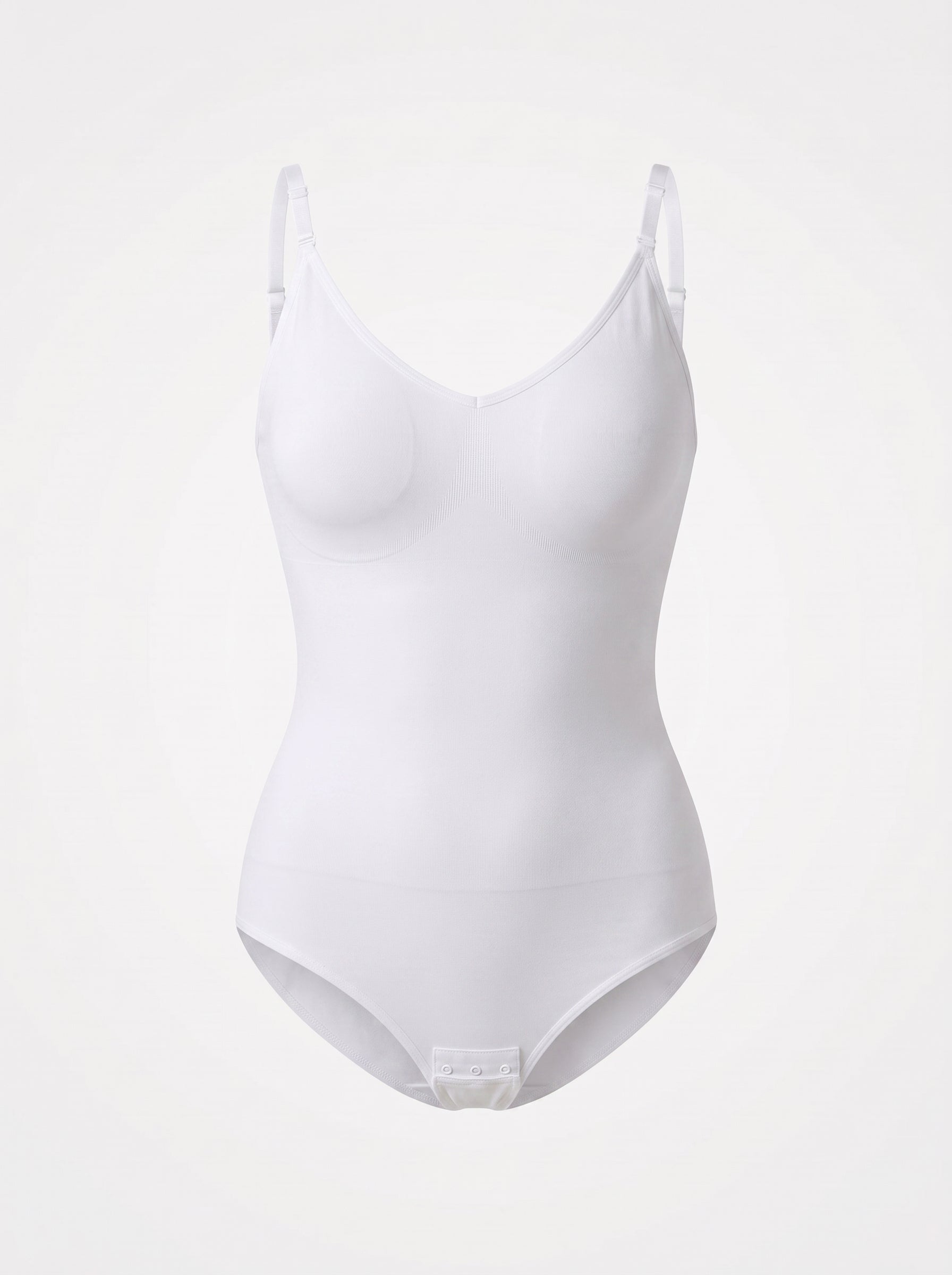 Seamless Smoothing Bodysuit with Thong Back & Snap Closure