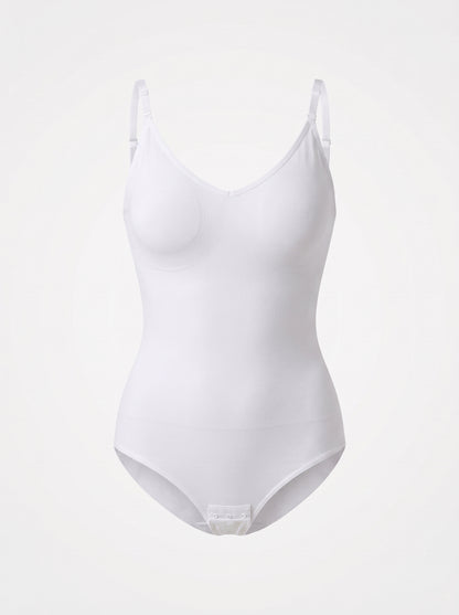 Seamless Smoothing Bodysuit with Thong Back & Snap Closure