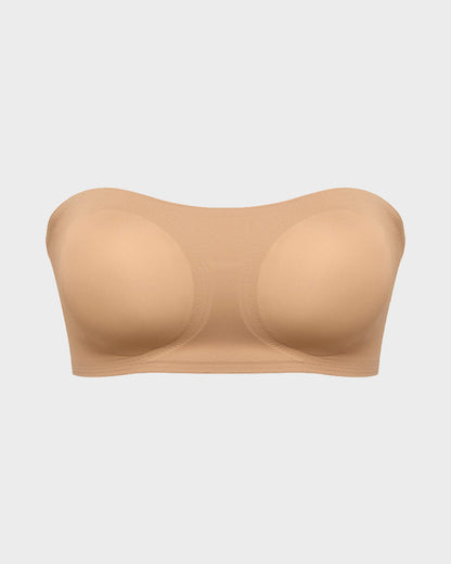 Seamless Bandeau Bra with Non-Slip Support