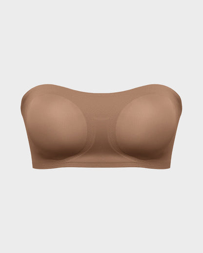 Seamless Bandeau Bra with Non-Slip Support