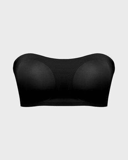 Seamless Bandeau Bra with Non-Slip Support