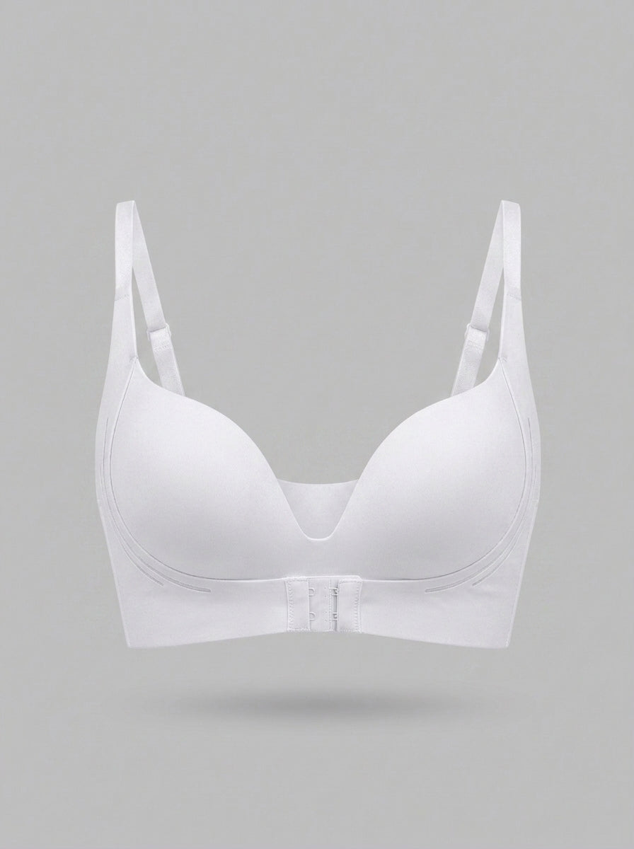 Anti-Sagging Front Closure Push-Up Bra with Adjustable Fit
