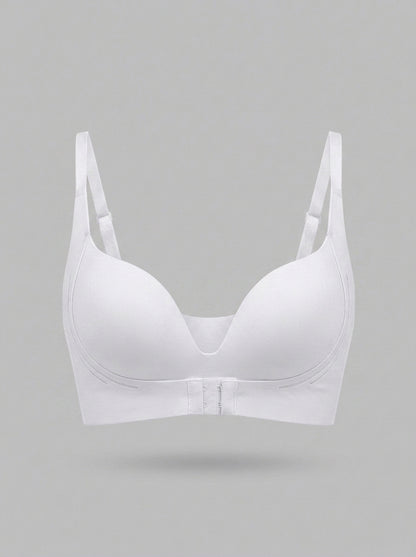 Anti-Sagging Front Closure Push-Up Bra with Adjustable Fit