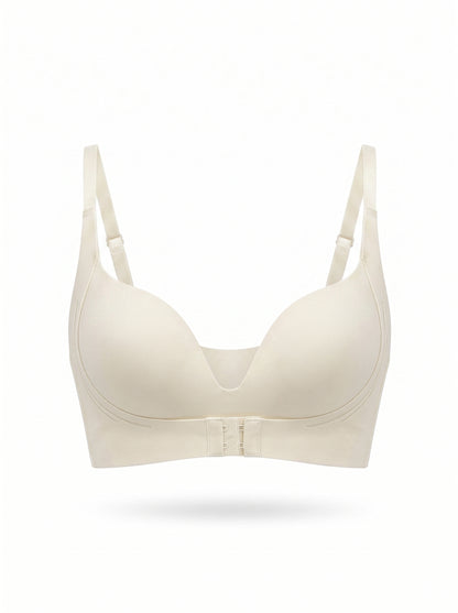 Anti-Sagging Front Closure Push-Up Bra with Adjustable Fit