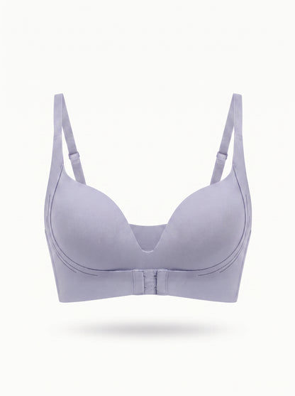 Anti-Sagging Front Closure Push-Up Bra with Adjustable Fit
