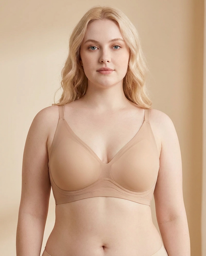 Wireless Full Coverage Bra with Seamless Comfort