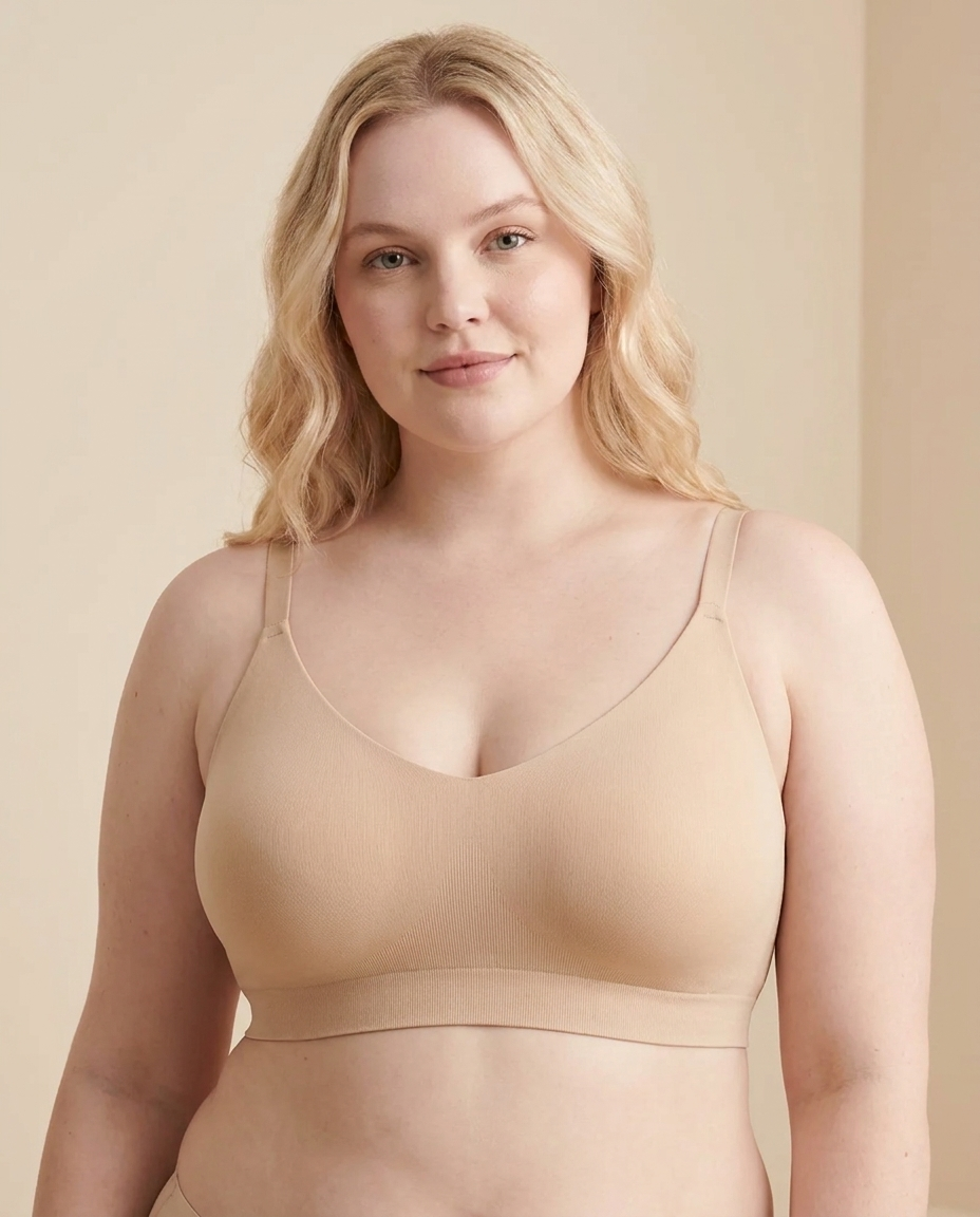 Seamless Wireless Bra with Full Coverage Comfort