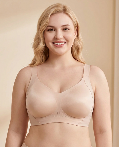 Wireless Full Coverage Bra with Breathable Support