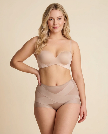 6 Pack High-Waisted Tummy Control Shaping panties | Seamless Compression Support & Everyday Comfort