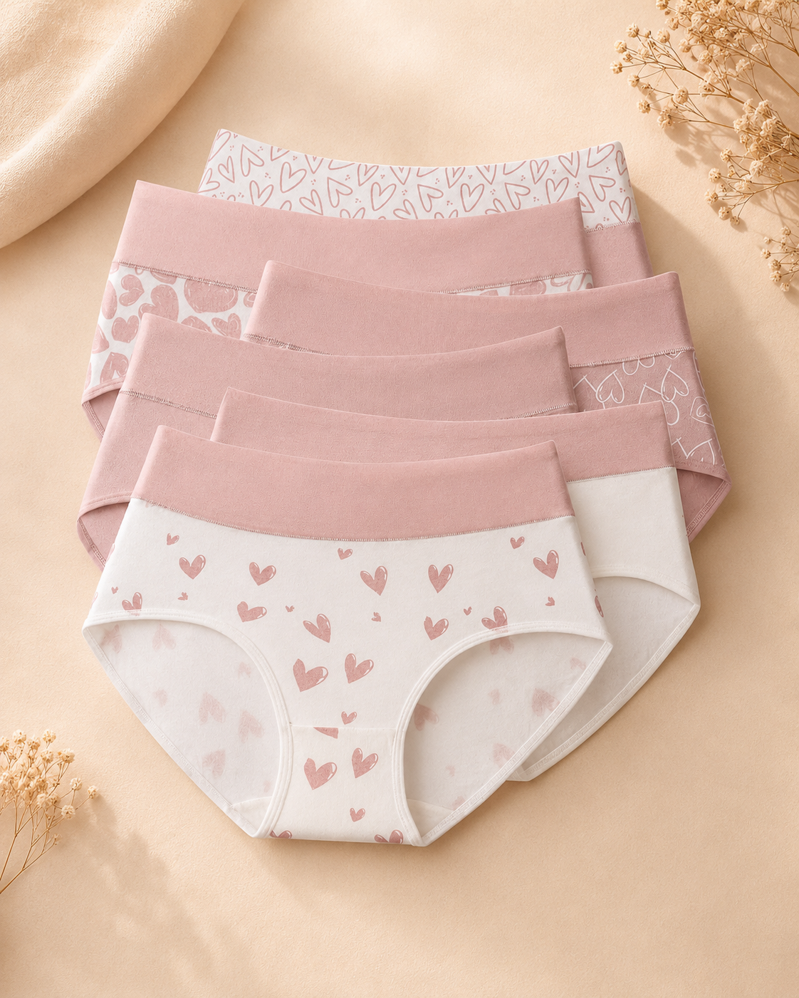 6 Pack Cotton Stretch Bikini Briefs | Soft Everyday Comfort & Full Coverage Fit