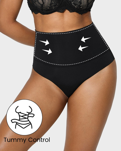 3 Pack High-Waisted Tummy Control Shaping Briefs | Firm Compression & Seamless Everyday Support