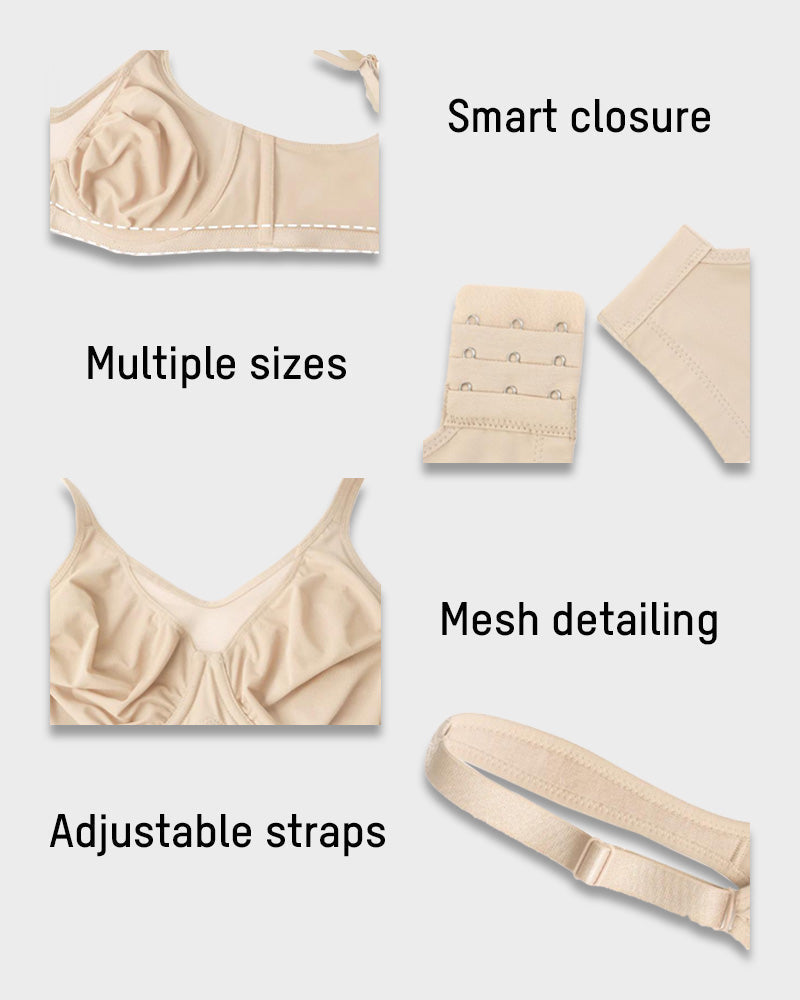High Support Underwire Bra with Extra Coverage & Reduced Bounce