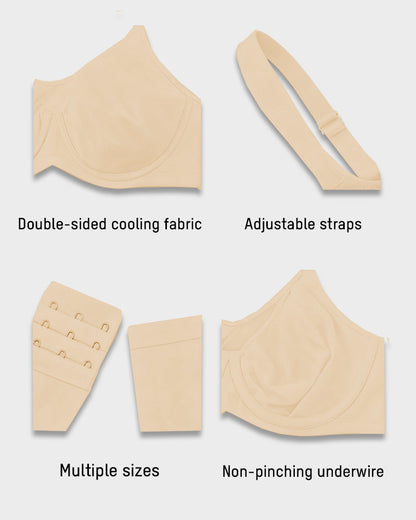 High Support Underwire Bra with Extra Coverage & Reduced Bounce