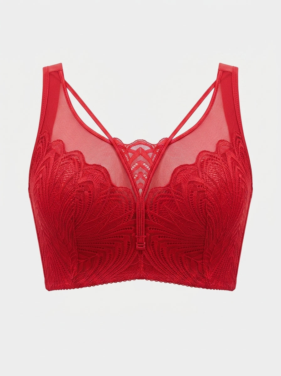 Lace Longline Bralette with Double Straps