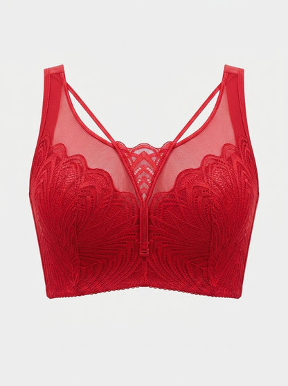 Lace Longline Bralette with Double Straps