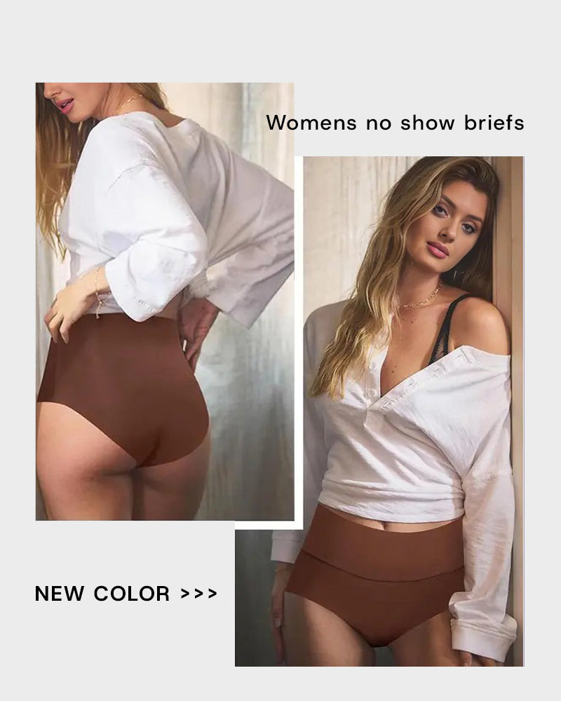 6 Pack Seamless High-Waisted No-Show Briefs | Everyday Comfort & Invisible Fit