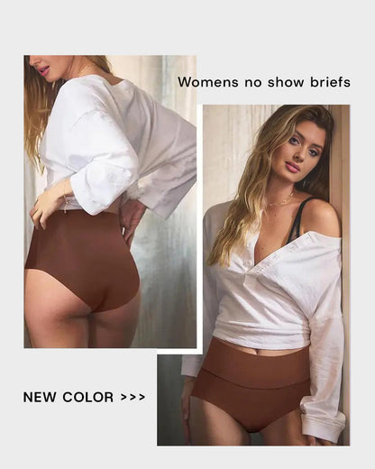 6 Pack Seamless High-Waisted No-Show Briefs | Everyday Comfort & Invisible Fit