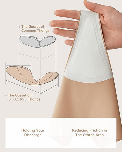 Seamless Thongs with Camel Toe Coverage | Soft Stretch & No-Show Design (5 Pack)