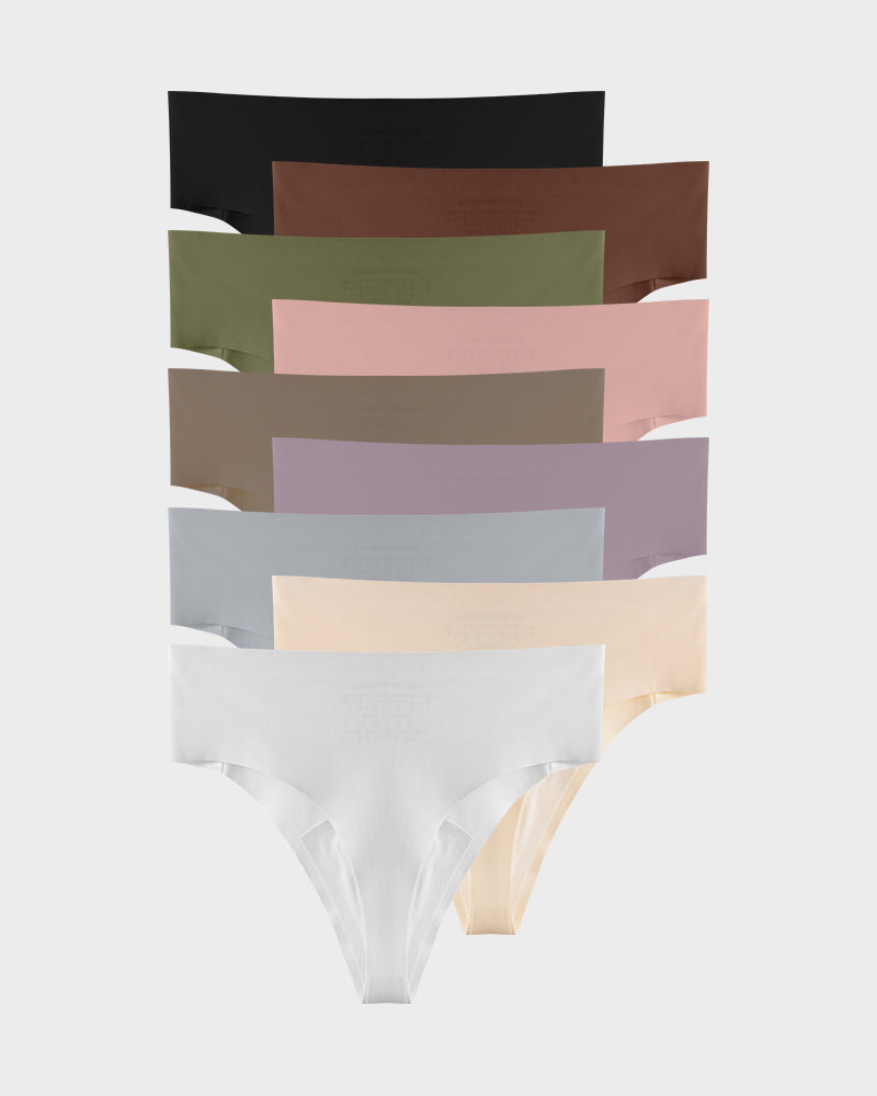 Seamless Thongs with Camel Toe Coverage | Soft Stretch & No-Show Design (5 Pack)