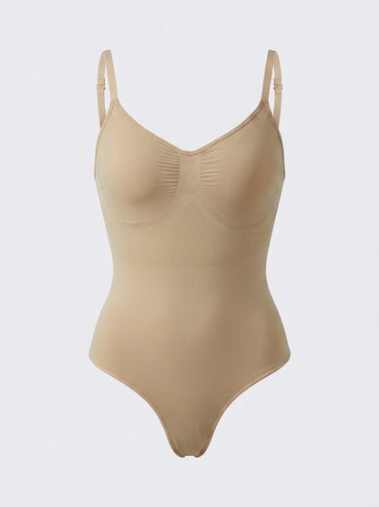 Seamless Comfort Bodysuit with Adjustable Straps