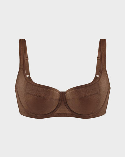 Balconette Underwire Bra with Full Coverage Support