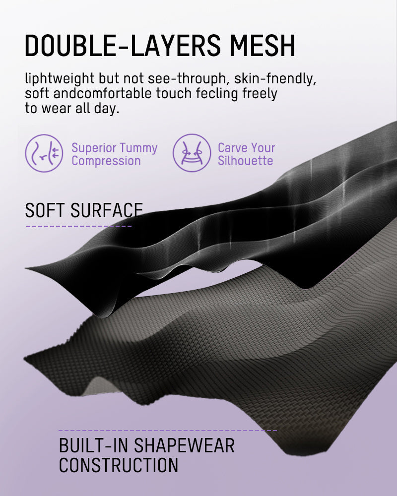 Deep Plunge Shapewear Bodysuit | Built-In Push-Up Bra & Tummy Control