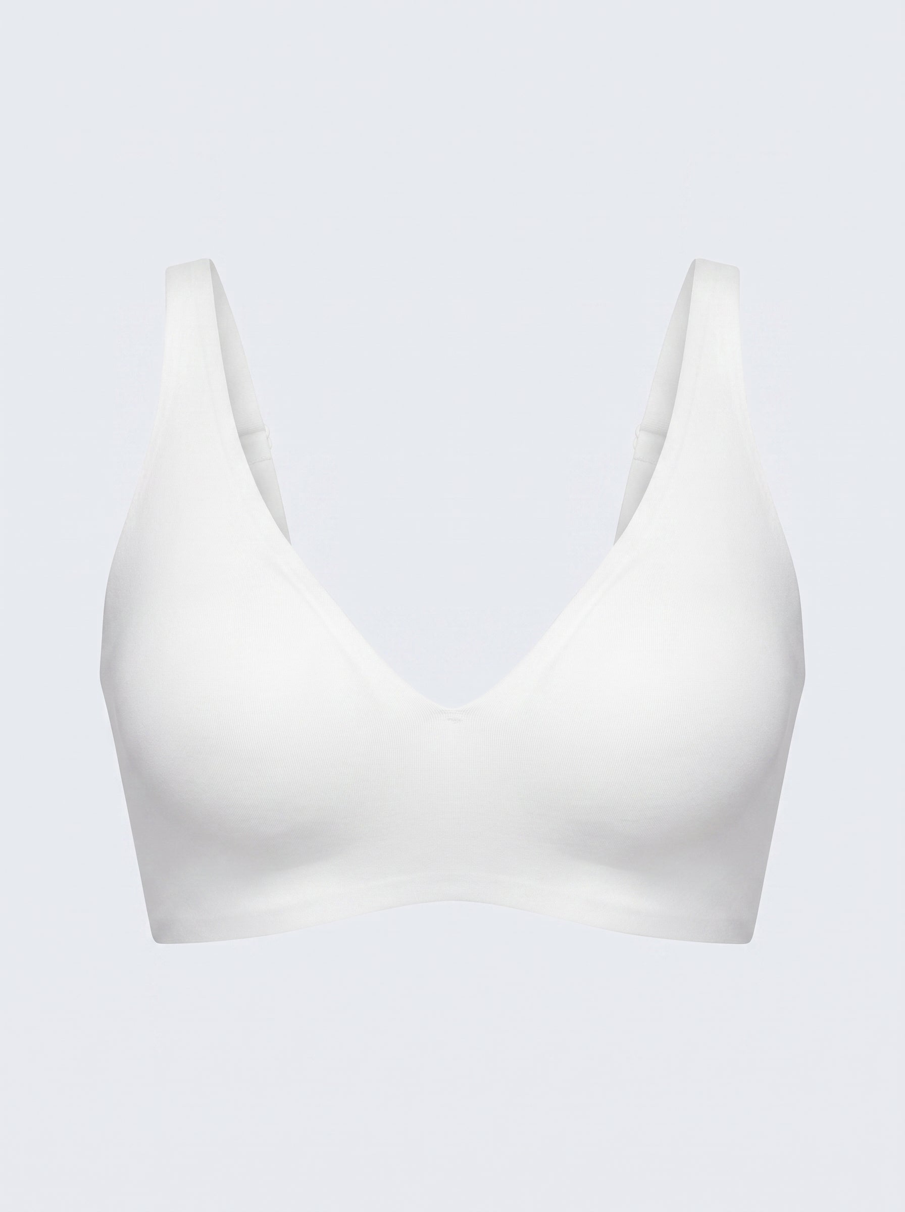 Soft Wireless Jelly Bra with Deep V-Neckline