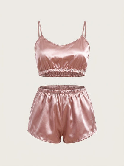 Satin Cami and Shorts Pyjama Set