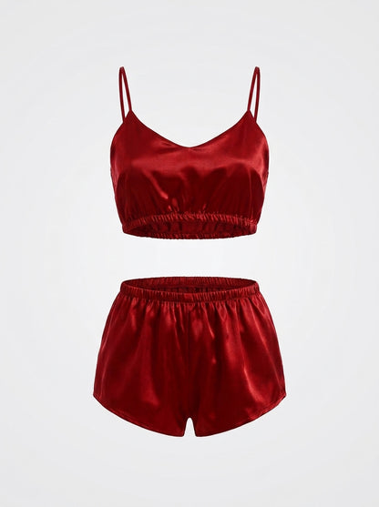 Satin Cami and Shorts Pyjama Set
