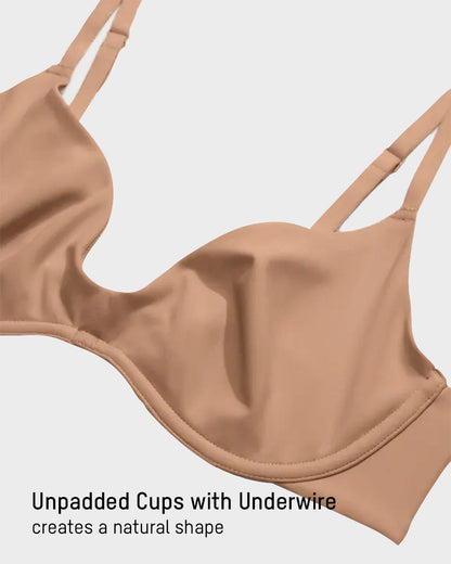 Underwire Push-Up Bra with Seamless Comfort