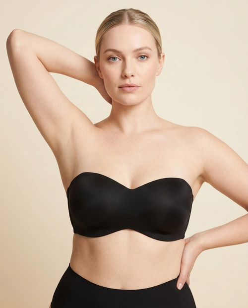 Strapless Bra with Non-Slip Grip & Smooth Rounded Cups