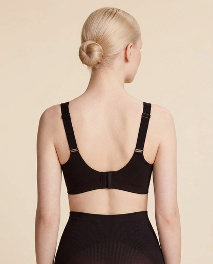 Wireless Bra with Mesh V-Neck Insert & Soft Comfort Fit