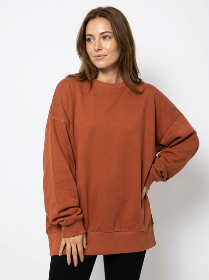 Oversized Essential Sweatshirt Crewneck Fit