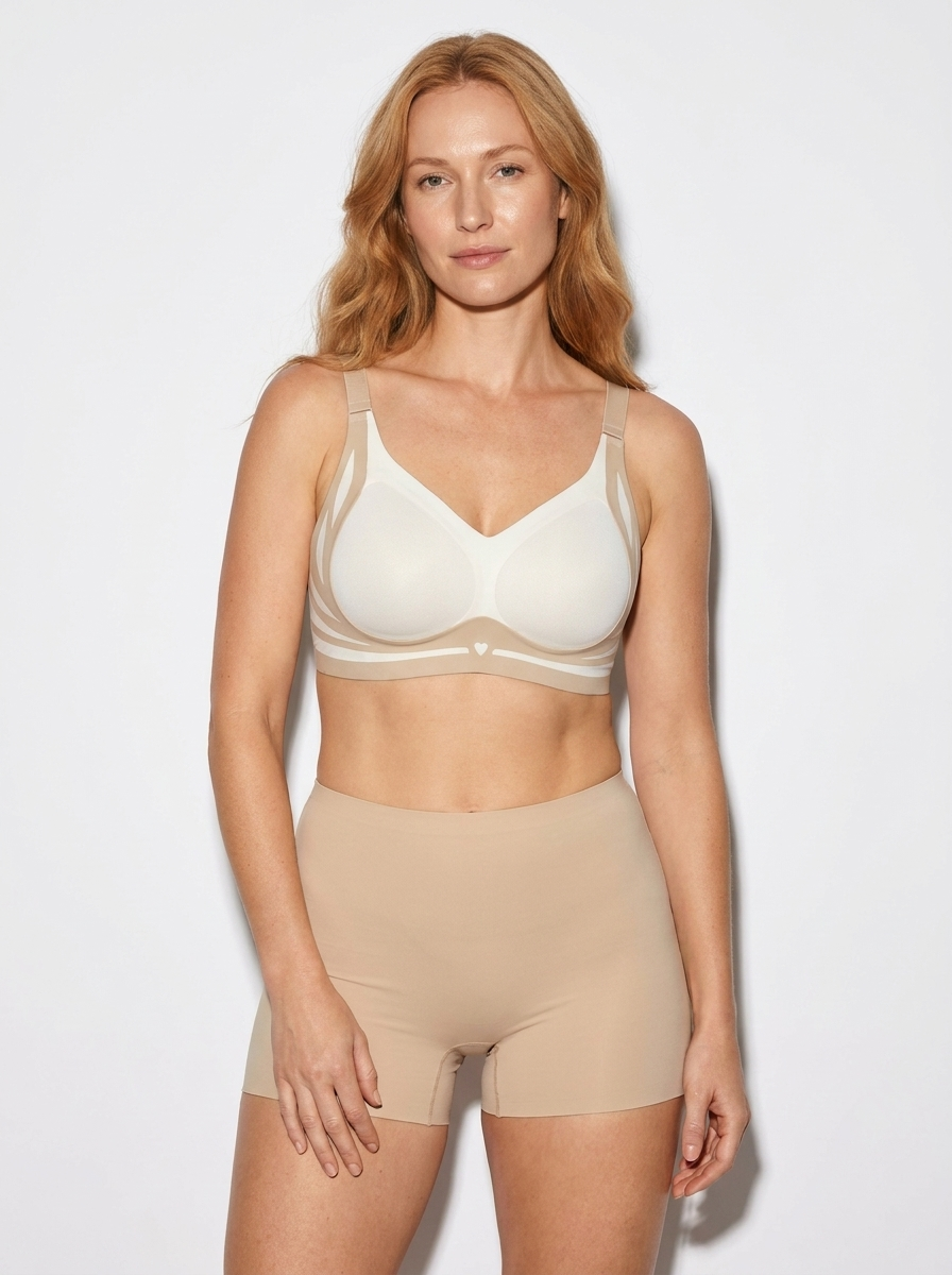 Smooth Wire-Free Bra with Wide Straps