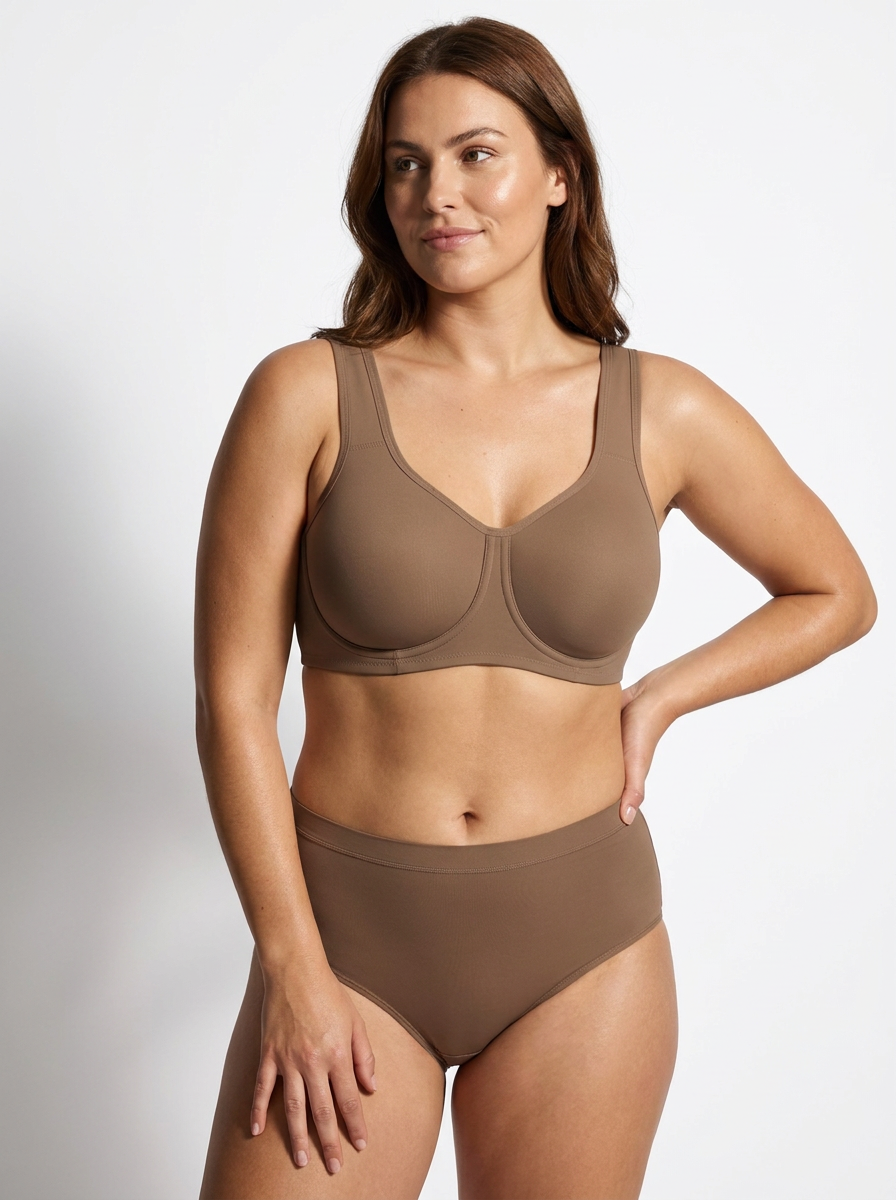 Underwire Sports Bra with Full Coverage Cup