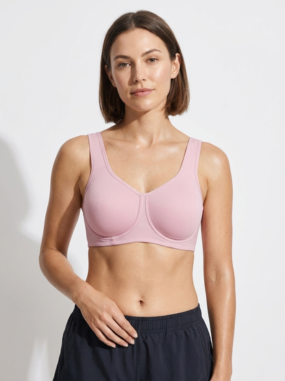 Underwire Sports Bra with Full Coverage Cup