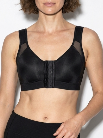 Front-Closure Posture Bra with Wire-Free Cups