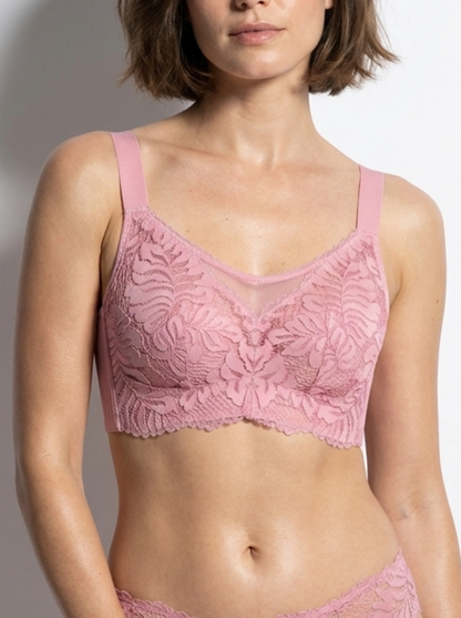 Floral Lace Wireless Full Coverage Bra