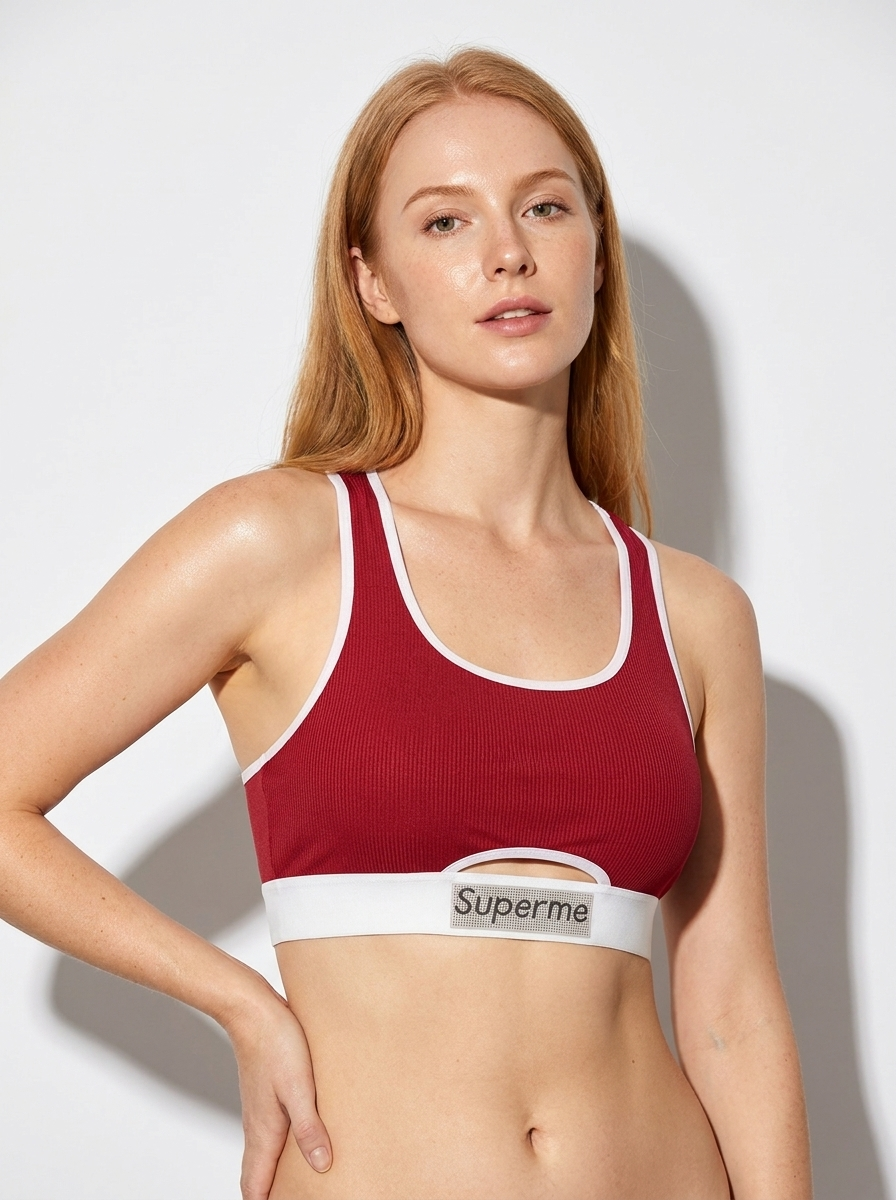 Ribbed Racerback Sport Bra & Bottom Set