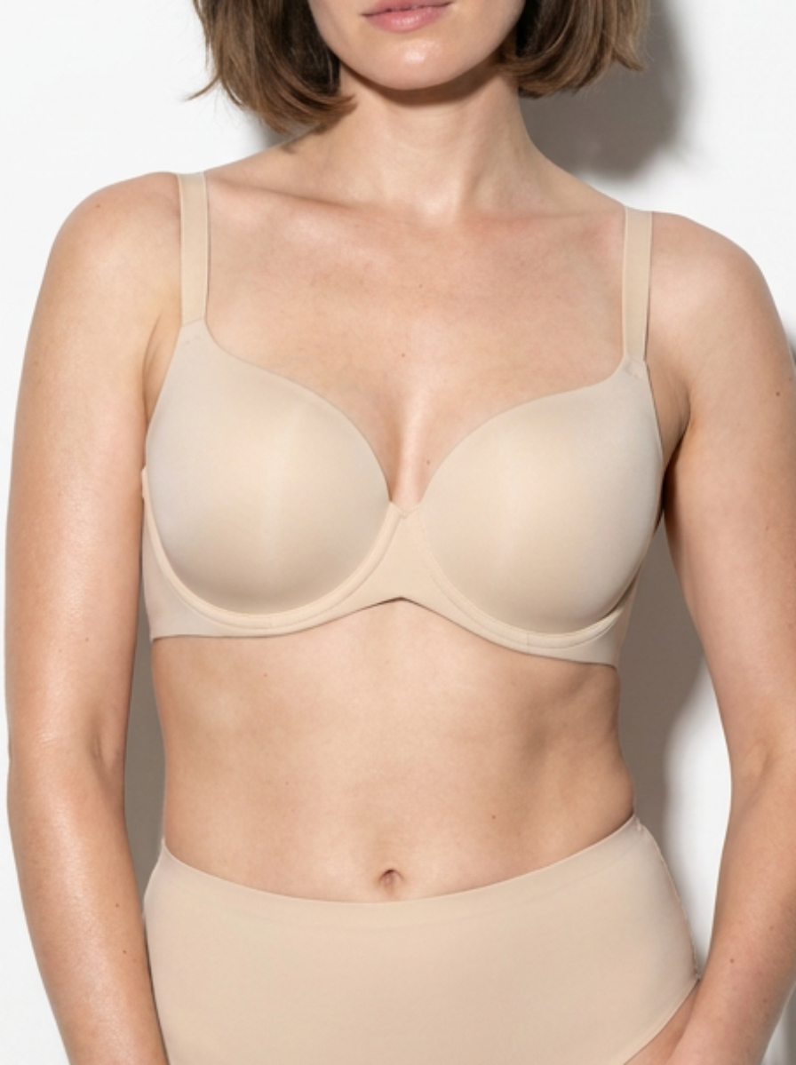 Smooth Push-Up Bra with Underwire & Adjustable Straps
